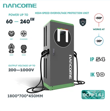 Hraðvirk rafhleðslustöð með litaskjá